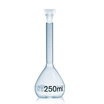 BrandTech Scientific Lightshield Volumetric Flask, 10mL, 10/19 stopper, pk2 - Volumetric Flasks-V